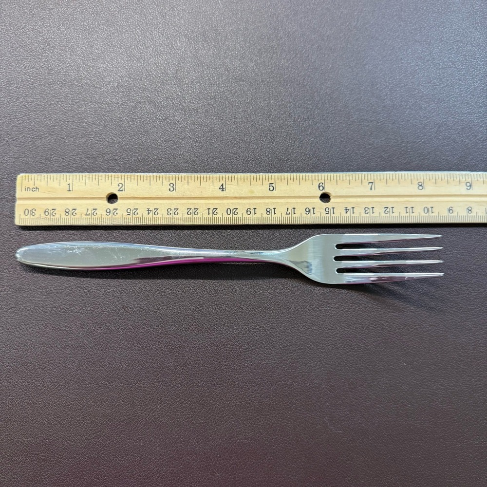 Gourmet Settings Exotic Stainless Steel Dinner Forks‎ Set of 4 Silver 8 Inch